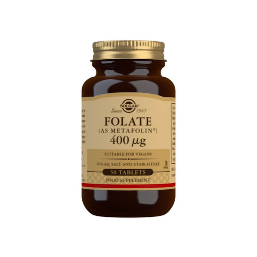 Solgar Folate (as Metafolin) 400 Âµg Tablets Pack of 50 at MySupplementShop.co.uk