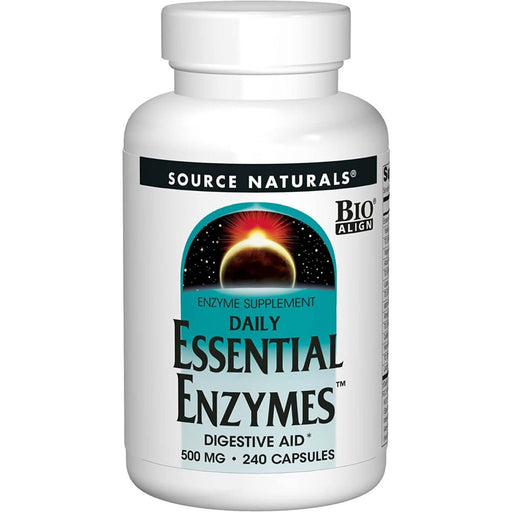Source Naturals Essential Daily Enzymes 500mg 240 Capsules | Premium Supplements at MYSUPPLEMENTSHOP