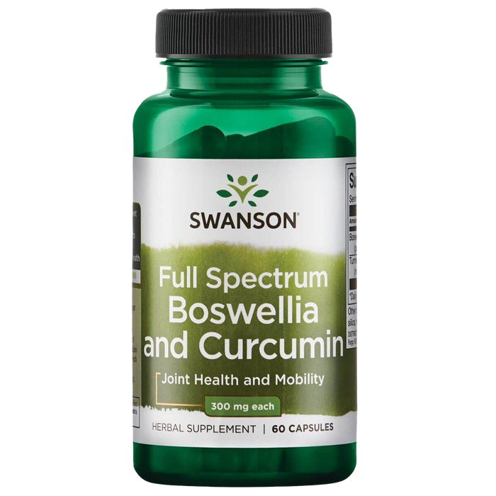 Swanson Boswellia and Curcumin 60 Capsules