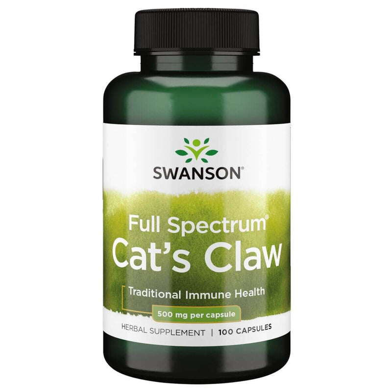 Swanson Full Spectrum Cat&#039;s Claw 500mg 100 Capsules - Joint Support at MySupplementShop by Swanson