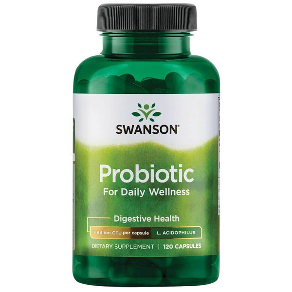 Swanson Probiotic for Daily Wellness 1 Billion CFU 120 Capsules | Premium Supplements at MYSUPPLEMENTSHOP