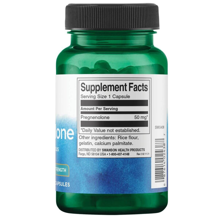 Swanson Super-Strength Pregnenolone 50mg 60 Capsules at MySupplementShop.co.uk