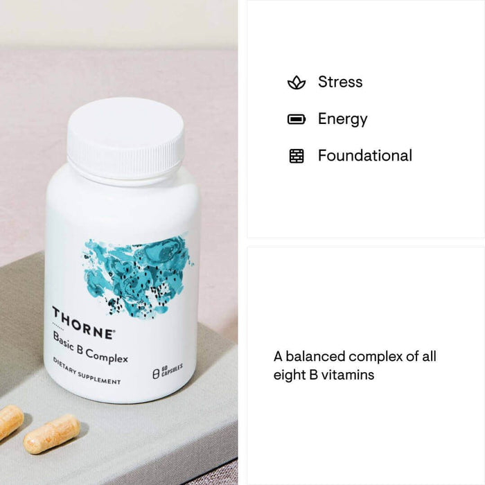 Thorne Research Basic B Complex 60 Capsules | Premium Supplements at MYSUPPLEMENTSHOP