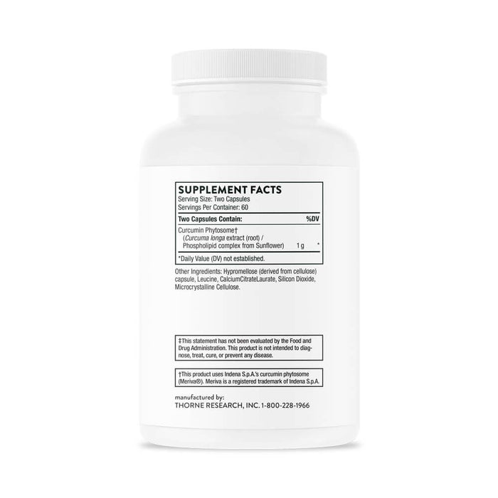 Thorne Curcumin Phytosome 1000 mg, 120 Capsules at MySupplementShop.co.uk