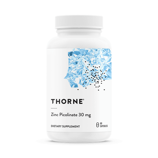 Thorne Research Zinc Picolinate 30 mg 60 Capsules | Premium Supplements at MYSUPPLEMENTSHOP