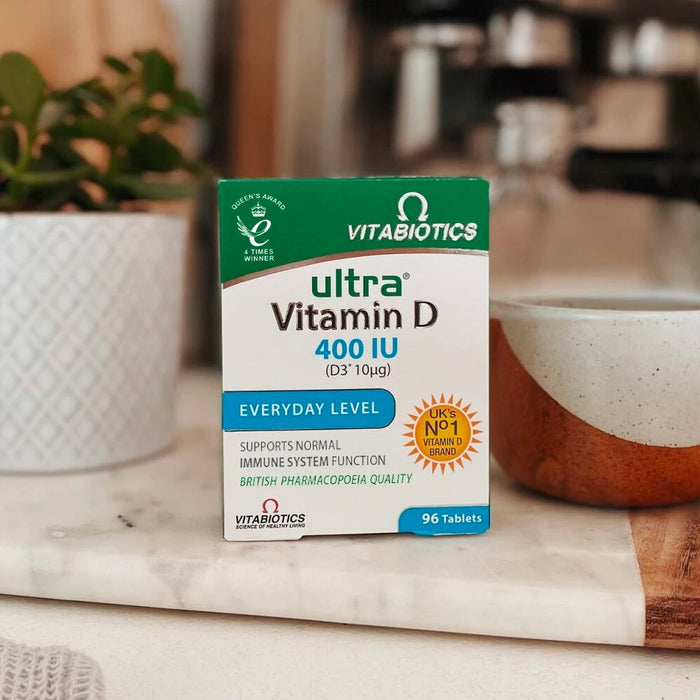 Vitabiotics Ultra Vitamin D 400 IU Everyday Level 96 Tablets
