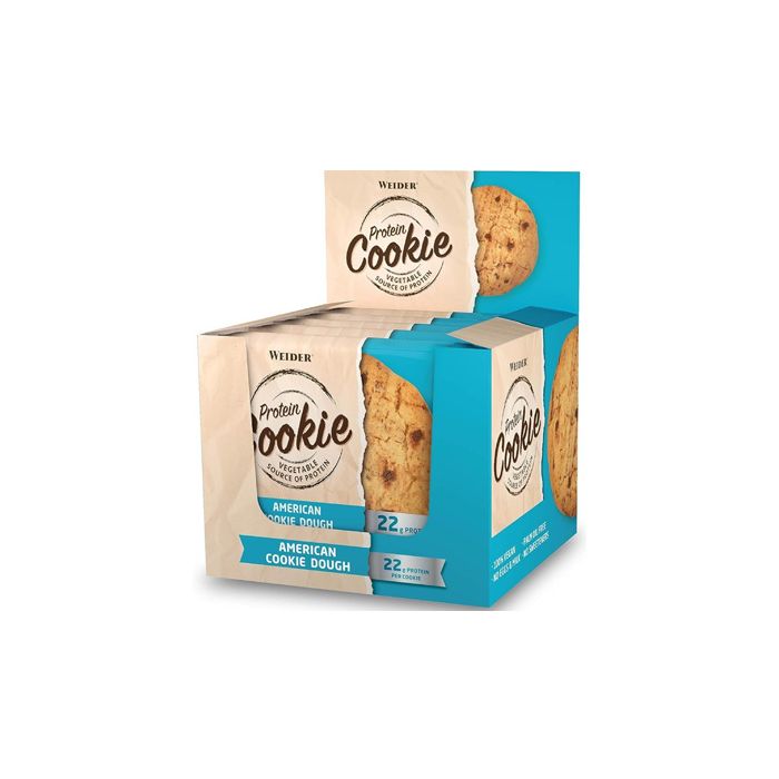 Weider Nutrition Protein Cookie 12 x 90g - American Cookie Dough - Protein Supplements at MySupplementShop by Weider