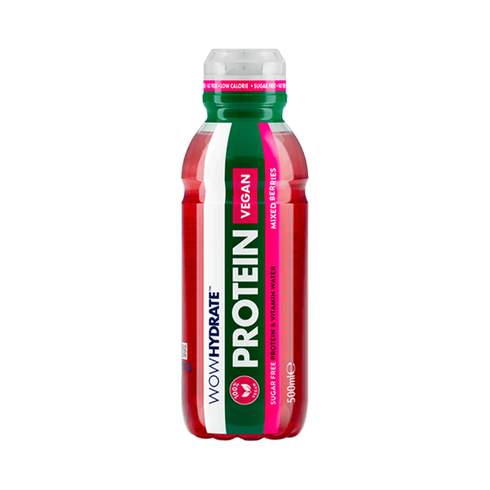 Wow Hydrate Protein Vegan 12x500ml Mixed Berries - Beverages at MySupplementShop by Wow