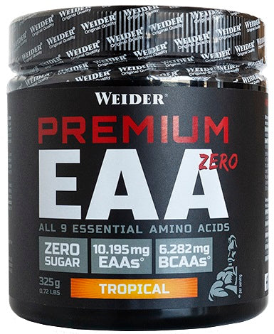 Weider Premium EAA Zero, Tropical - 325 grams | High-Quality Amino Acids and BCAAs | MySupplementShop.co.uk