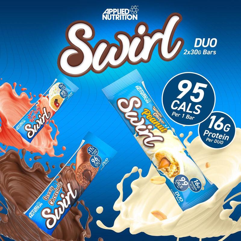 Applied Nutrition Swirl Bar 12 x 60g | High-Quality Protein Bars | MySupplementShop.co.uk