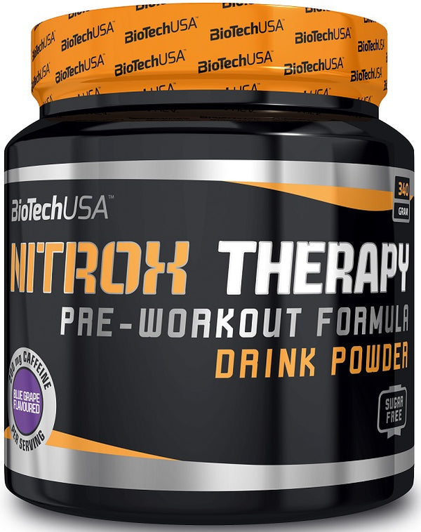 BioTechUSA Nitrox Therapy, Cranberry - 340 grams | High-Quality Pre & Post Workout | MySupplementShop.co.uk