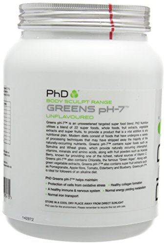 PhD Nutrition Greens pH-7 330g Unflavoured | High-Quality Nutrition Drinks & Shakes | MySupplementShop.co.uk