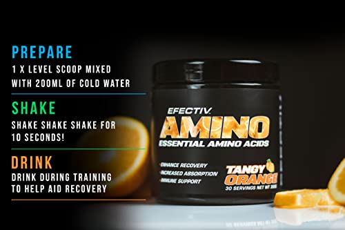Efectiv Nutrition Amino 300g Tangy Orange | High-Quality Amino Acids and BCAAs | MySupplementShop.co.uk