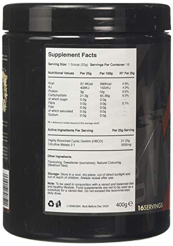 Warrior Cyclic 400g Savage Strawberry - Sports Nutrition at MySupplementShop by Warrior Supplements