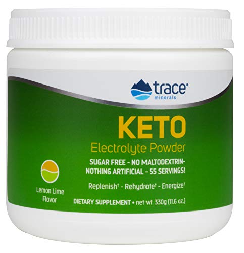 Trace Minerals Keto Electrolyte Powder Lemon Lime 55 servings 330g | High-Quality Health Foods | MySupplementShop.co.uk