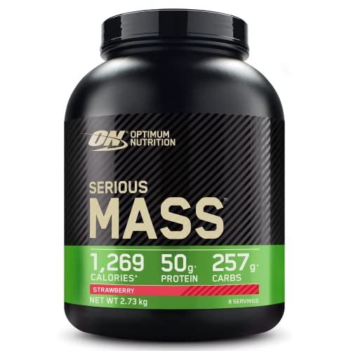 Optimum Nutrition Serious Mass Protein Powder High Calorie Mass Gainer with Vitamins Creatine and Glutamine | High-Quality Whey Proteins | MySupplementShop.co.uk