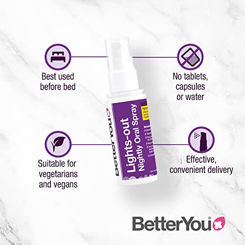 BetterYou Lights-Out 5HTP Nightly Oral Spray 50mg | High-Quality Sleep aid | MySupplementShop.co.uk