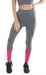 Gold's Gym UK Women's GGLPNT133 Gradient Ombre Training Workout Seamless High Waist Legging Pink/Charcoal Marl M/L | High-Quality Leggings | MySupplementShop.co.uk