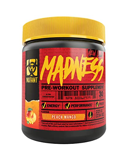 MUTANT Madness | Original Mutant Pre-Workout Powder| High-Intensity Workouts}| 30 Serving | 225 g (.83 lb) | Peach Mango - Default Title - Pre & Post Workout at MySupplementShop by Mutant