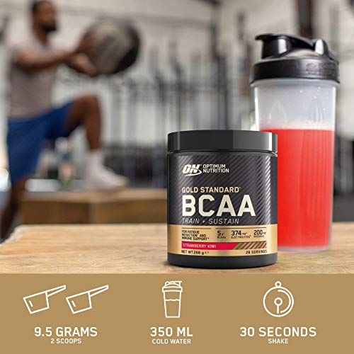 Optimum Nutrition Gold Standard BCAA  Train + Sustain Apple Pear  266g - Amino Acids and BCAAs at MySupplementShop by Optimum Nutrition