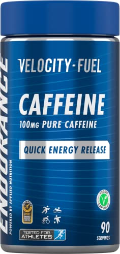 Applied Nutrition Endurance Pure Caffeine Capsules 100 Unflavoured | High-Quality Fat Burners | MySupplementShop.co.uk