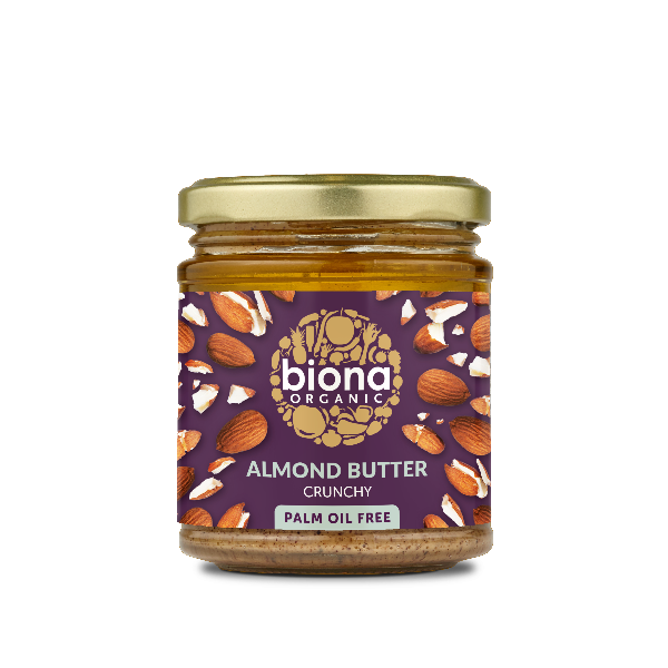 Biona Organic Almond Butter Crunchy 170g | High-Quality Health Foods | MySupplementShop.co.uk