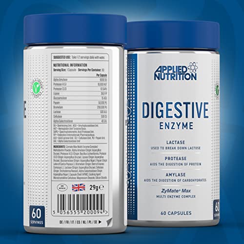 Applied Nutrition Digestive Enzyme 60Caps - Health and Wellbeing at MySupplementShop by Applied Nutrition