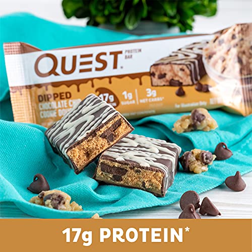 Quest Nutrition Bar 12x50g Chocolate Dipped Cookie Dough - Health Foods at MySupplementShop by Quest Nutrition