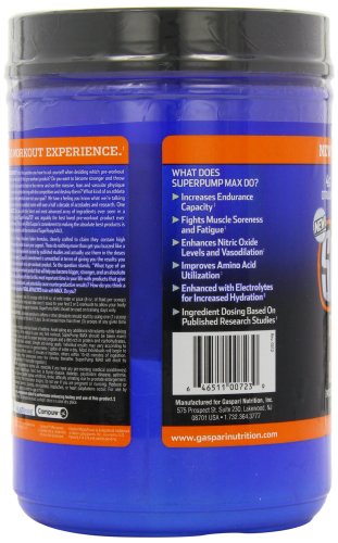 Gaspari Nutrition SuperPump Max 640g Orange | High-Quality Nitric Oxide Boosters | MySupplementShop.co.uk