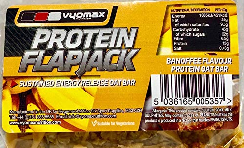 Vyomax Nutrition Vyomax® Nutrition Protein Flapjacks Box of 12 - Sports Nutrition at MySupplementShop by Vyomax Nutrition