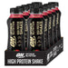 Optimum Nutrition ON High Protein Shake Bottles Ready To Drink Post Workout Snack Low Fat and No Added Sugar Muscle Growth and Support Strawberry 10 Shakes 10x330ml | High-Quality Diet Shakes | MySupplementShop.co.uk