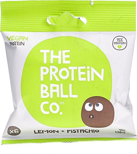 The Protein Ball Co Vegan Protein Balls Lemon &amp; Pistachio 10x45g - Sports Nutrition at MySupplementShop by The Protein Ball Co