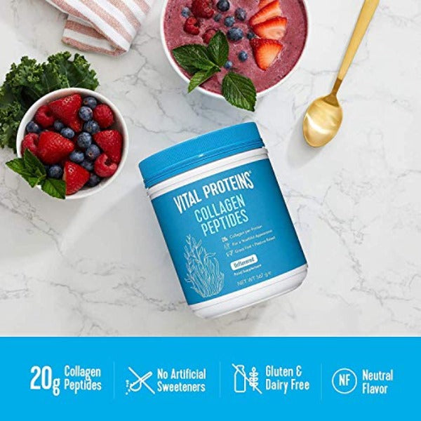 Vital Proteins Collagen Peptides Powder Supplement 567g (Type I III) | High-Quality Vitamins & Supplements | MySupplementShop.co.uk