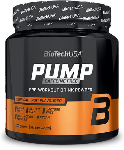 Pump Caffeine Free, Tropical Fruit (EAN 5999076251667) - 330g by BioTechUSA at MYSUPPLEMENTSHOP.co.uk