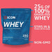 ICON Nutrition 100% Whey Protein 2.27kg Strawberry Milkshake | High-Quality Sports Nutrition | MySupplementShop.co.uk