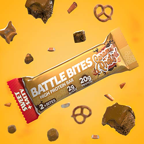 Battle Snacks Battle Bites 12x60g Caramel Pretzel - Sports Nutrition at MySupplementShop by Battle Snacks