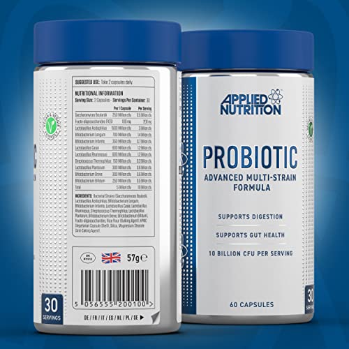 Applied Nutrition Probiotic Advanced Multi-Strain Formula 60Caps - Health and Wellbeing at MySupplementShop by Applied Nutrition