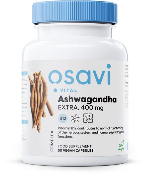 Osavi Ashwagandha Extra, 400mg - 60 vegan caps | High-Quality Combination Multivitamins & Minerals | MySupplementShop.co.uk