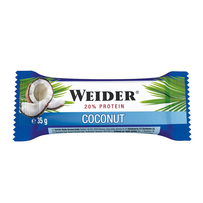 Weider Carbohydrate & Protein Bar, Coconut - 24 bars - Health Foods at MySupplementShop by Weider