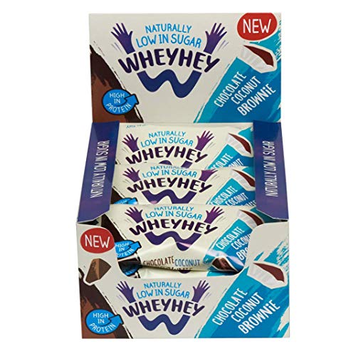 Wheyhey Brownie Bar 15x40g Chocolate Coconut - Health Foods at MySupplementShop by Wheyhey Brownie