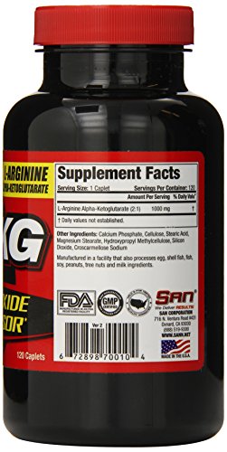 SAN AAKG 120 Tabs | High-Quality Nitric Oxide Boosters | MySupplementShop.co.uk