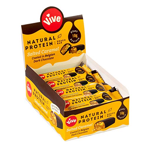 Vive Natural Vegan High Protein Bar - High Protein 100% Natural (Salted Caramel) - Sports Nutrition at MySupplementShop by Vive