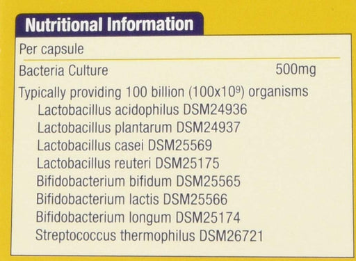 Natures Aid Pro-100 Ultra 8 Strain Complex 30 Caps | High-Quality Vitamins & Supplements | MySupplementShop.co.uk