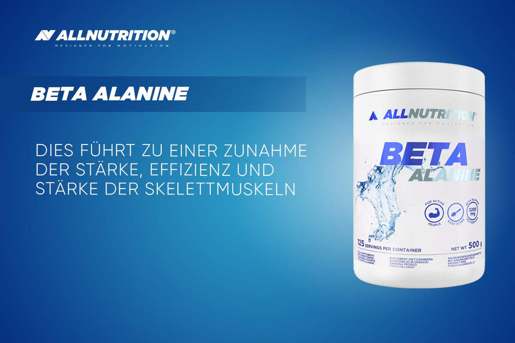 Allnutrition Beta Alanine, Raspberry Strawberry - 500g | High-Quality Combination Multivitamins & Minerals | MySupplementShop.co.uk