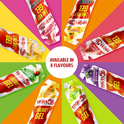 HIGH5 Energy Gel Quick Release Energy On The Go From Natural Fruit Juice (Apple 20 x 40g) | High-Quality Nutrition Bars & Drinks | MySupplementShop.co.uk