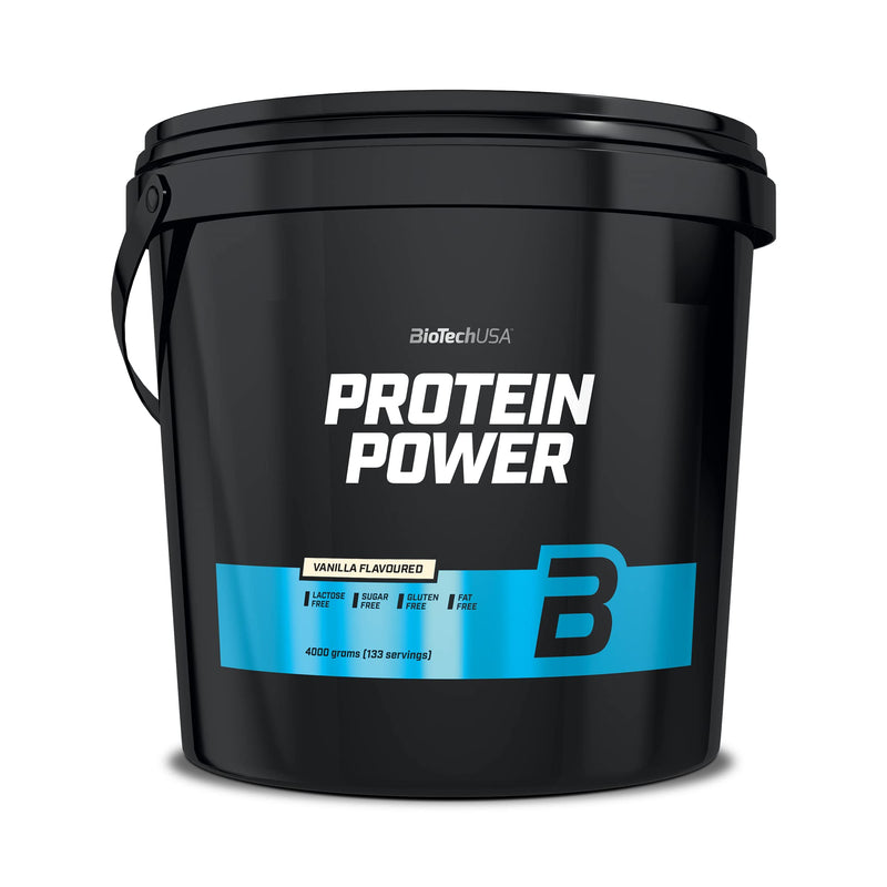 BioTechUSA Protein Power, Vanilla - 4000 grams | High-Quality Protein | MySupplementShop.co.uk