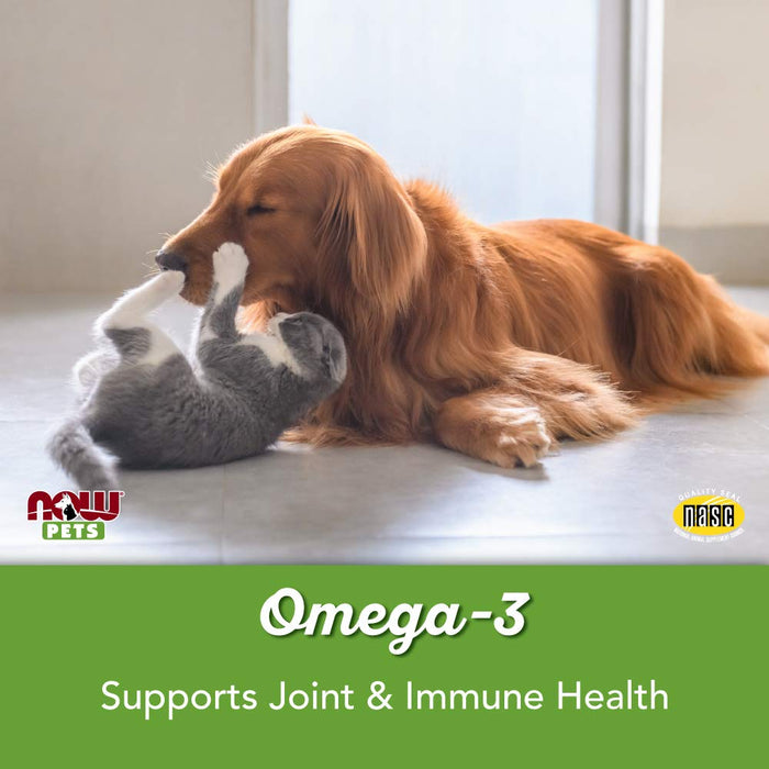 NOW Foods Pets, Omega-3 Support - 180 softgels - Pet supplements at MySupplementShop by NOW Foods