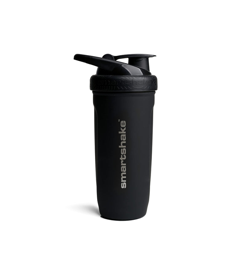 SmartShake Reforce Steel Shaker 900ml Black | High-Quality Supplement Shakers | MySupplementShop.co.uk