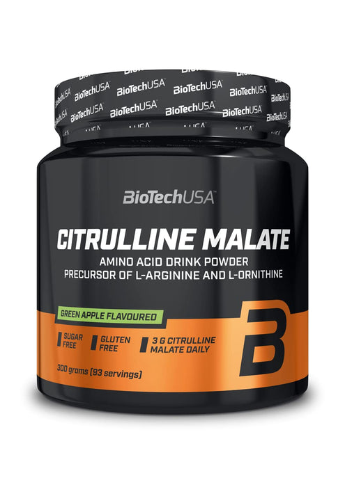 BioTechUSA Citrulline Malate, Green Apple - 300 grams - Nitric Oxide Boosters at MySupplementShop by BioTechUSA