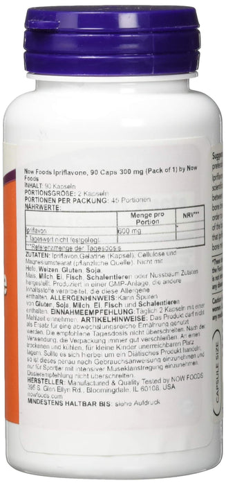 NOW Foods Ipriflavone, 300mg - 90 caps - Health and Wellbeing at MySupplementShop by NOW Foods